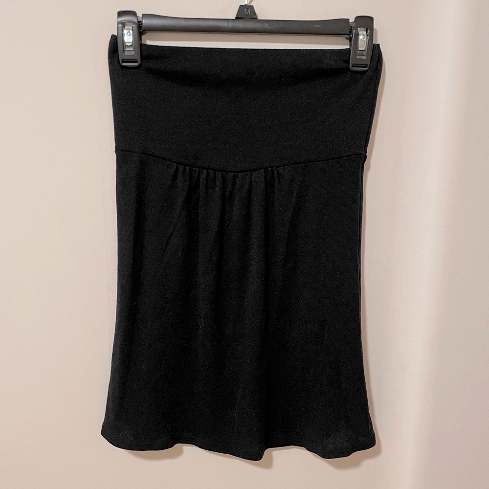 Michael Stars Elegant Black Strapless Top One Size (measures/fits like Small)